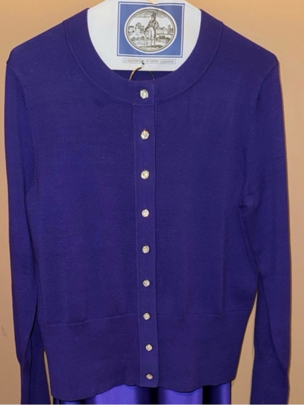 Talbots Purple Knit Cardigan